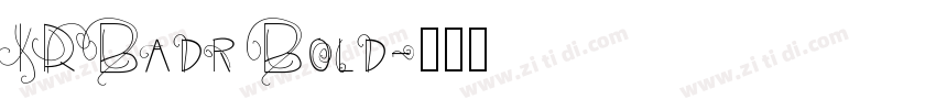 IRBadr Bold字体转换